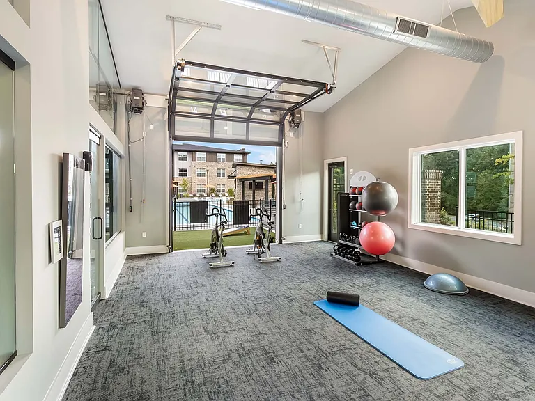 Stay active just steps from your door in a fully equipped fitness center