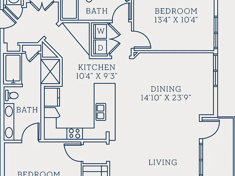 Circa Uptown - C3 - 2 Beds - 2 Baths - 1326 Sq. ft.