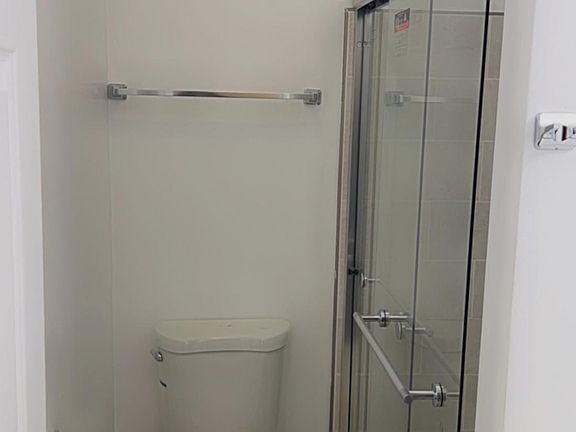 Brand new Bathroom w/new toilet, shower, vanity with beauty lights
