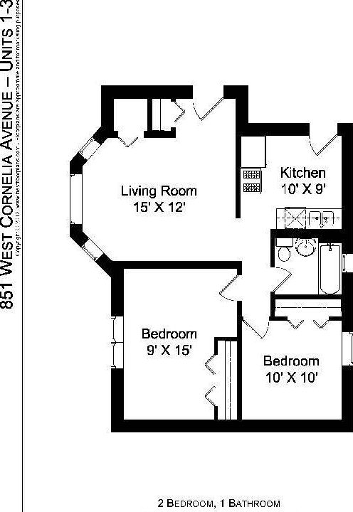 1st image of 851 W Cornelia Ave #1NS