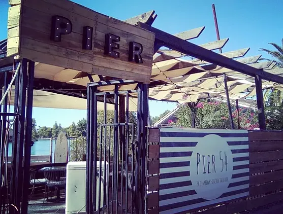 Pier 54. Popular local hangout on the water