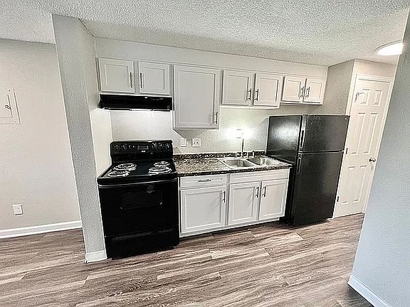 Experience efficient design with this cozy modern kitchen featuring sleek finishes.