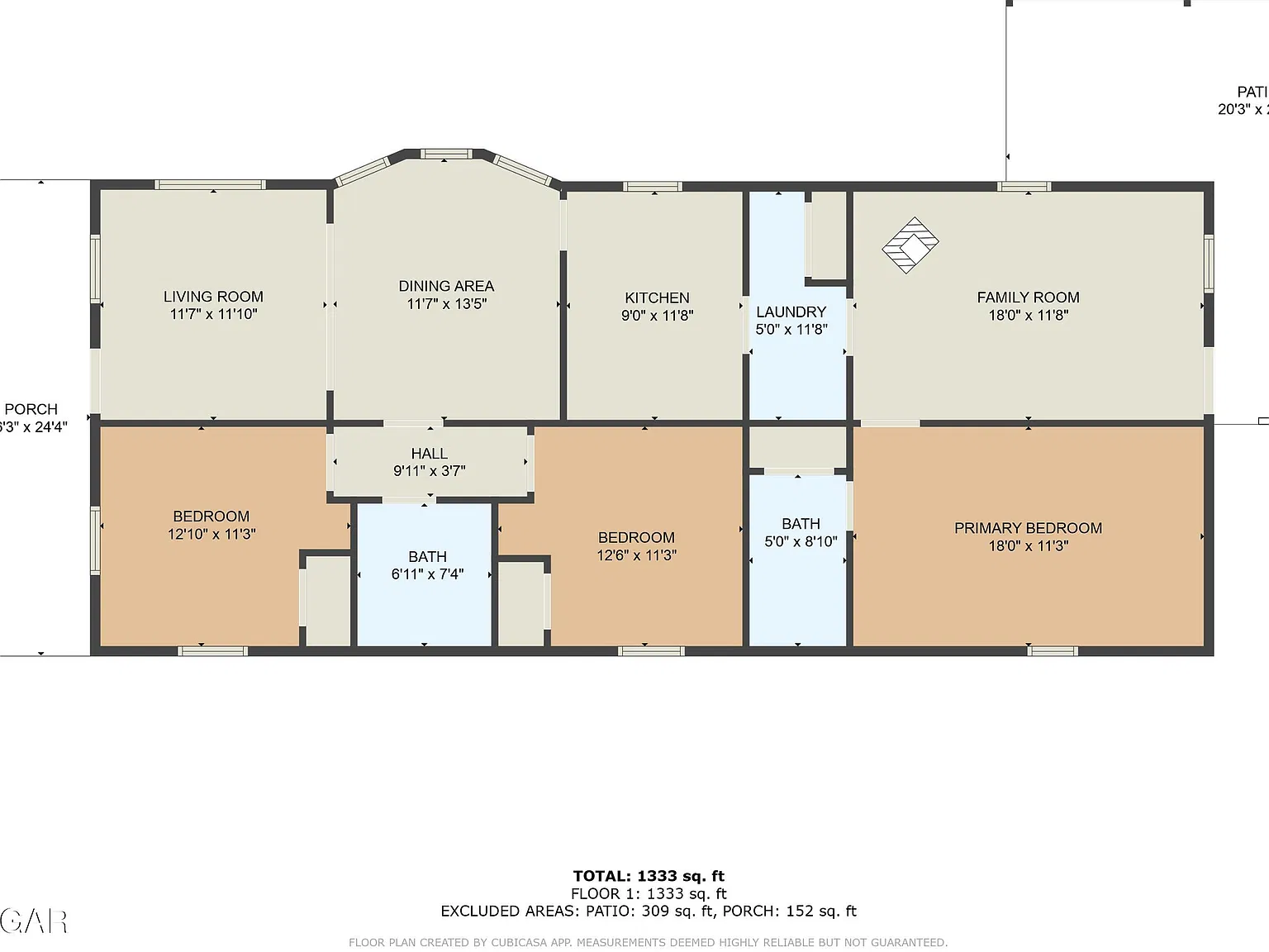 3 bed, 2.0 bath, 1408 sqft, $1,150 — Photo 2