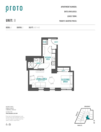 Floor plan Studio-O