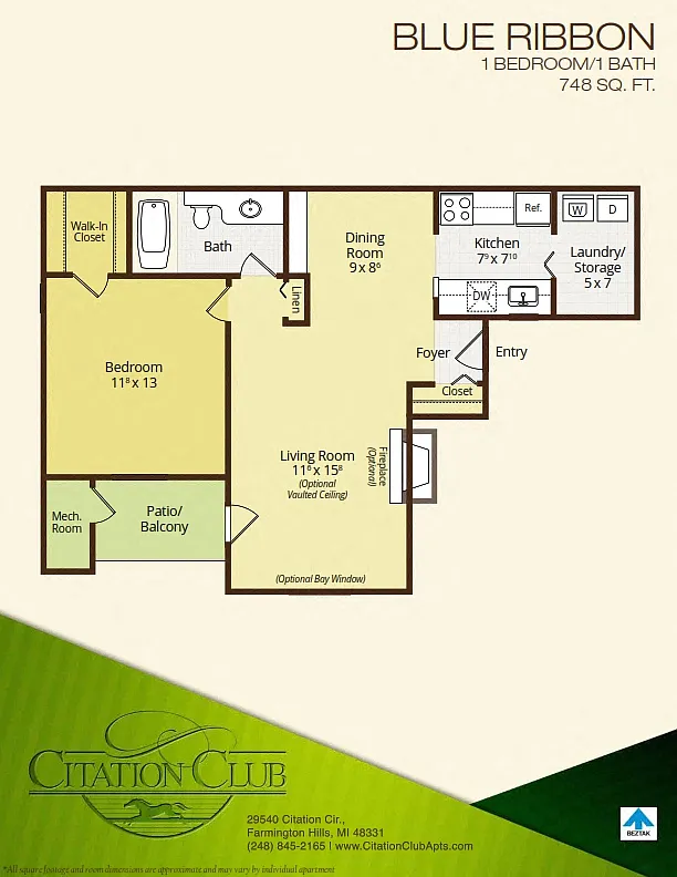 Floor plan Blue Ribbon