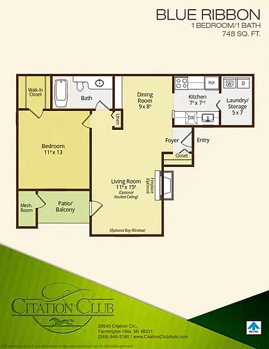 Floor plan Blue Ribbon