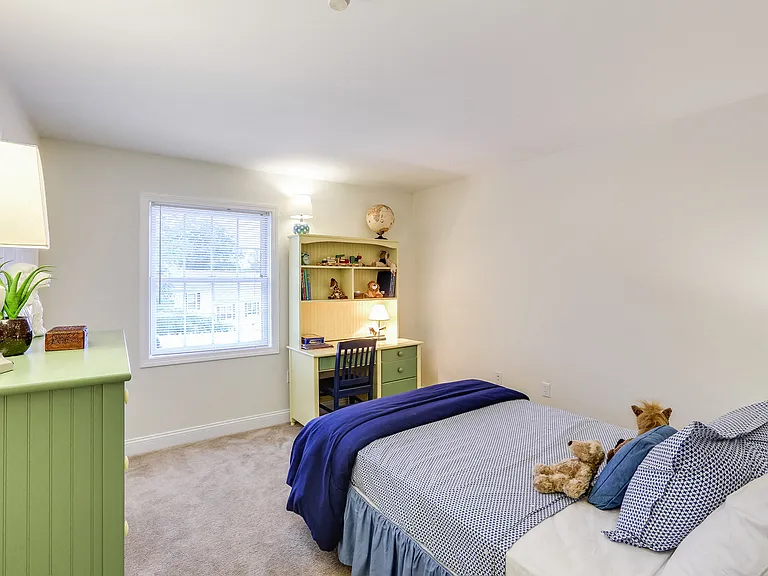 Expansive guest bedroom