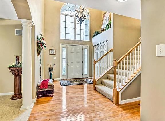 Entry Foyer with wood floors