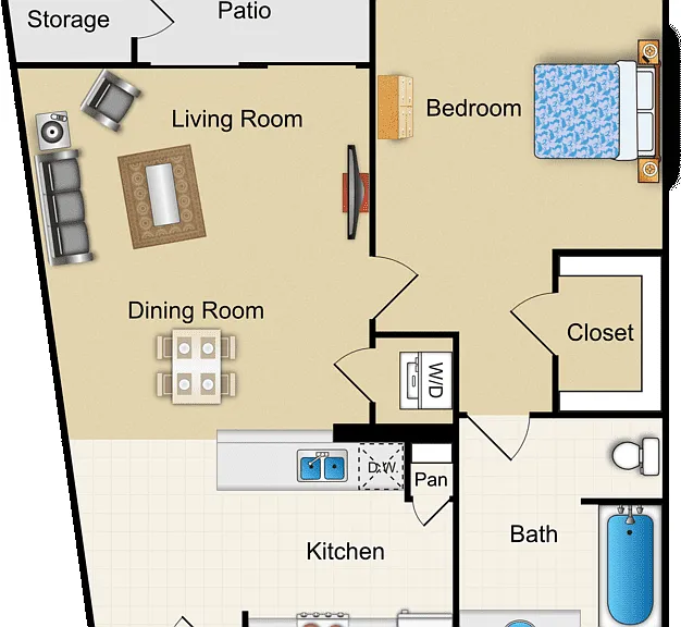 H Floorplan Diagram