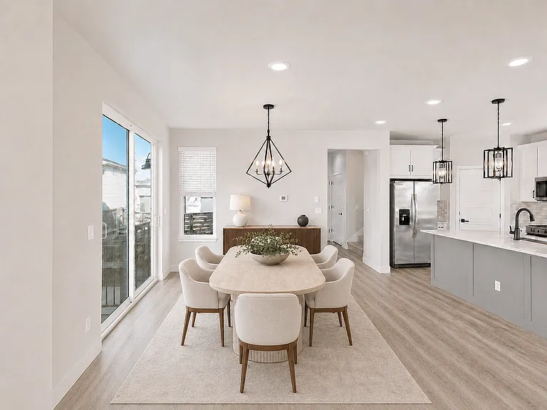 Staged Dining Area
