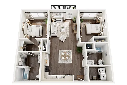 Floor plan D.3.1 TYPE A Two Bedroom