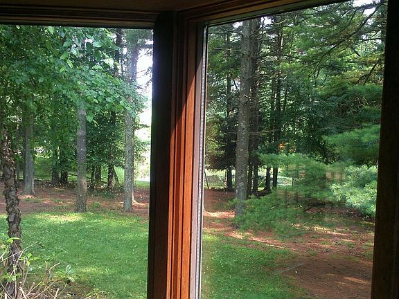 view of pond from house