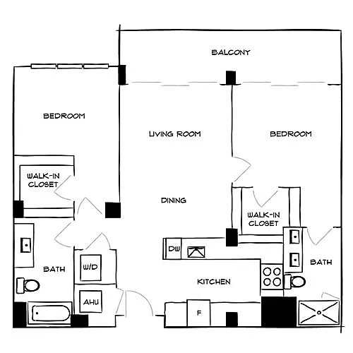 Floor plan The Horizon 2B