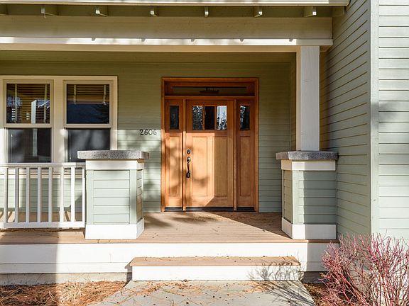 Front door and porch