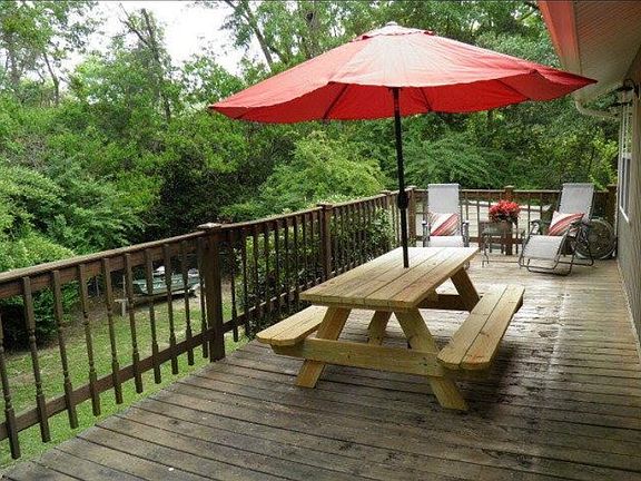 Back deck off the kitchen