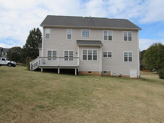 Back of house and large back yard (corner lot).
