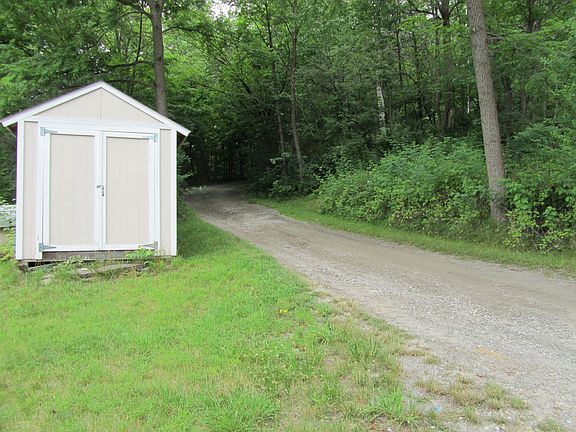 Shed and driveway