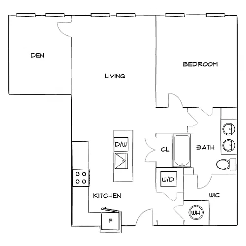 Floor plan Design 1R10