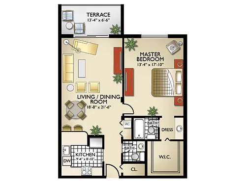 Floor plan Model AS