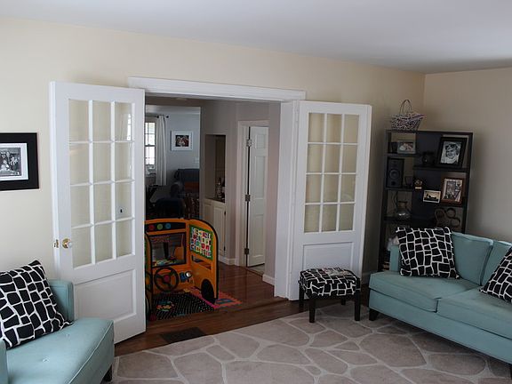 Living Room with French Doors