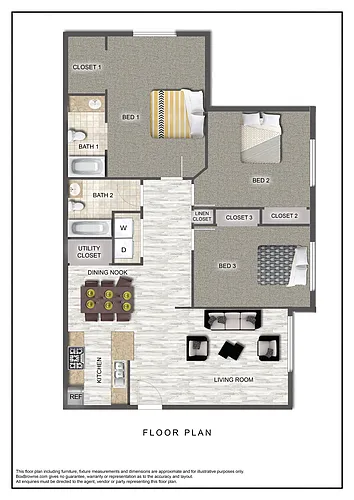 Floor plan 3 Bed