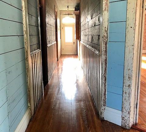 Hallway view from the top of the stairs