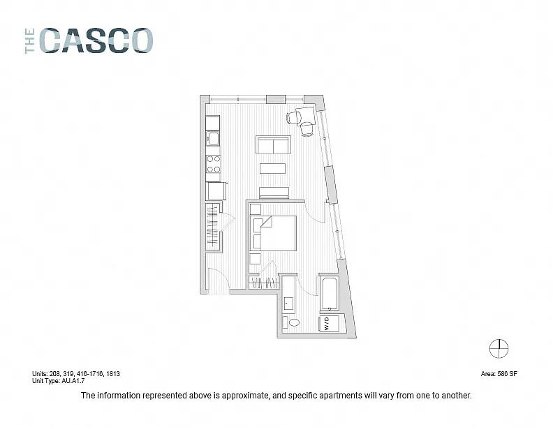 Floor plan The Casco - Matinicus Island