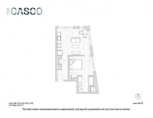 Floor plan The Casco - Matinicus Island