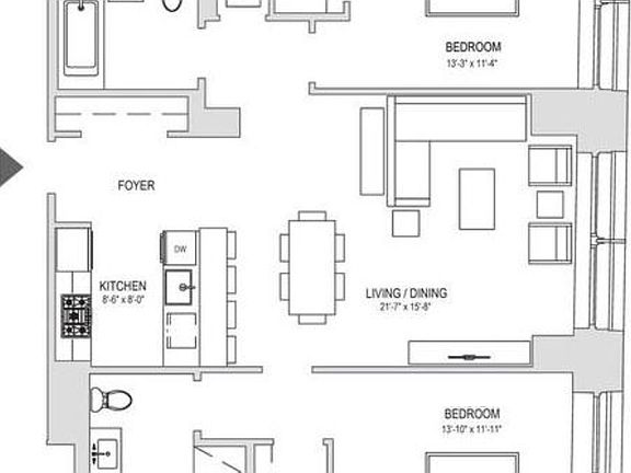2nd image of 91 Leonard St #8B
