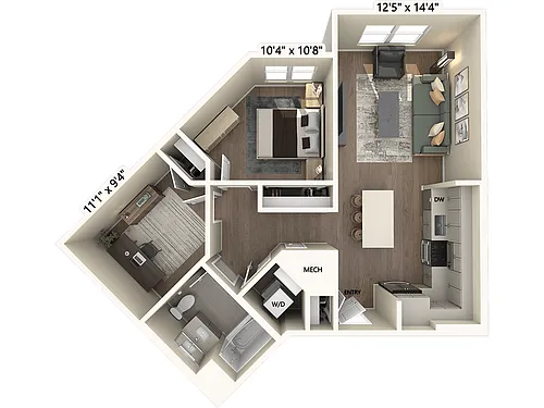 Floor plan B1m1-D-Upgrade