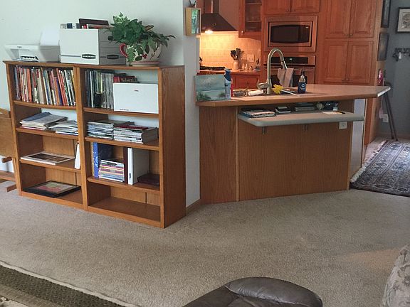 Living room w/kitchen view