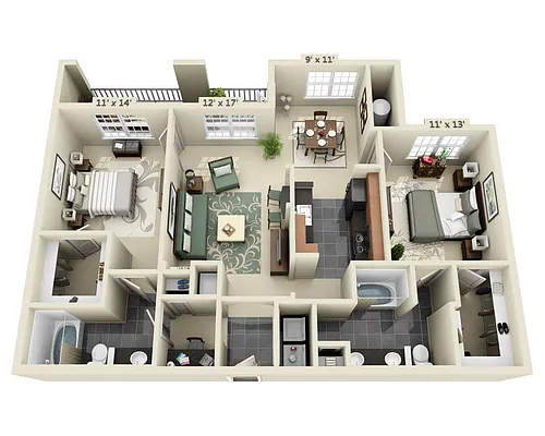 Floor plan Plan G (B2E)