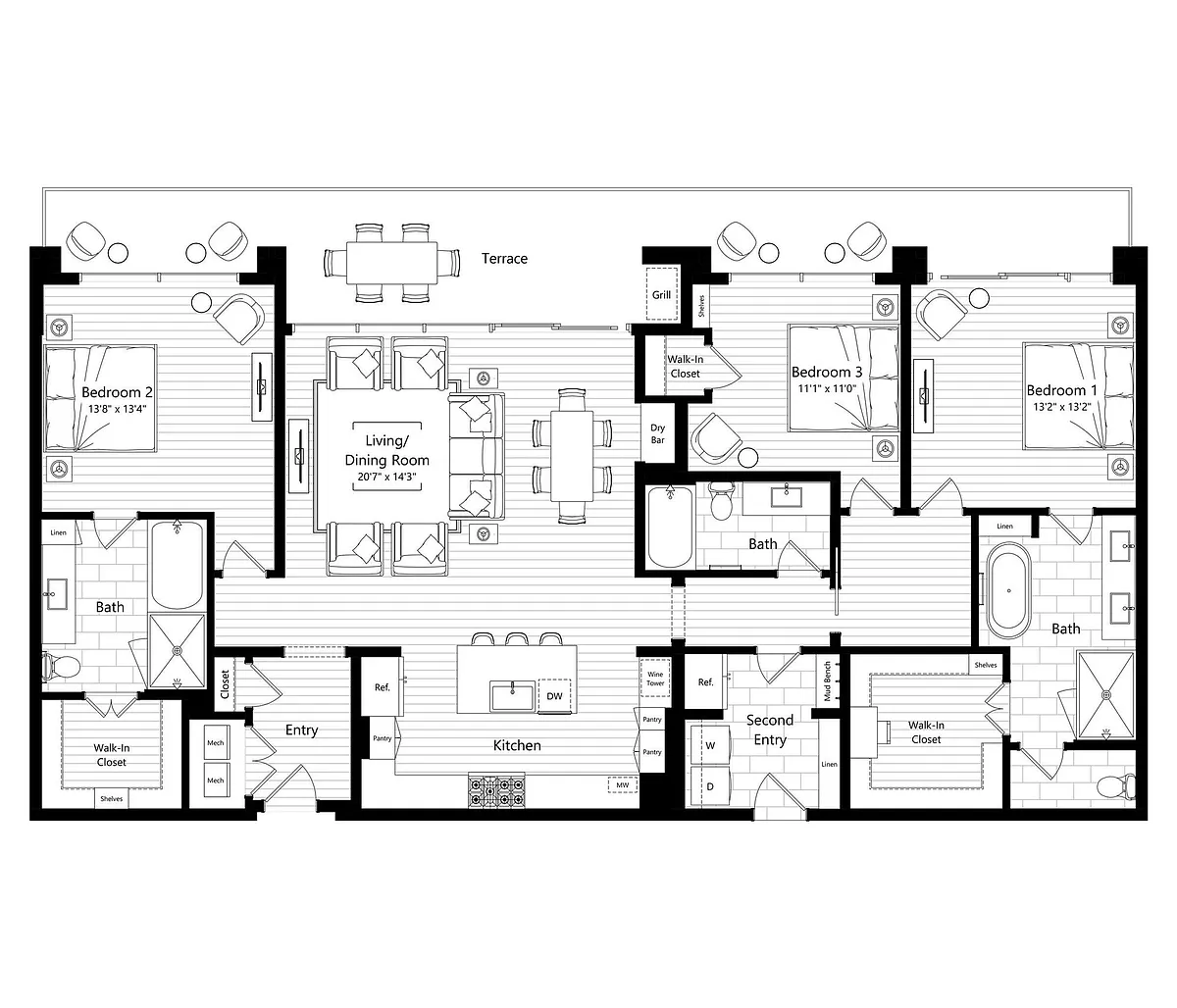 Floor plan PH1