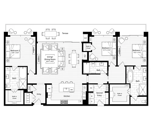 Floor plan PH1