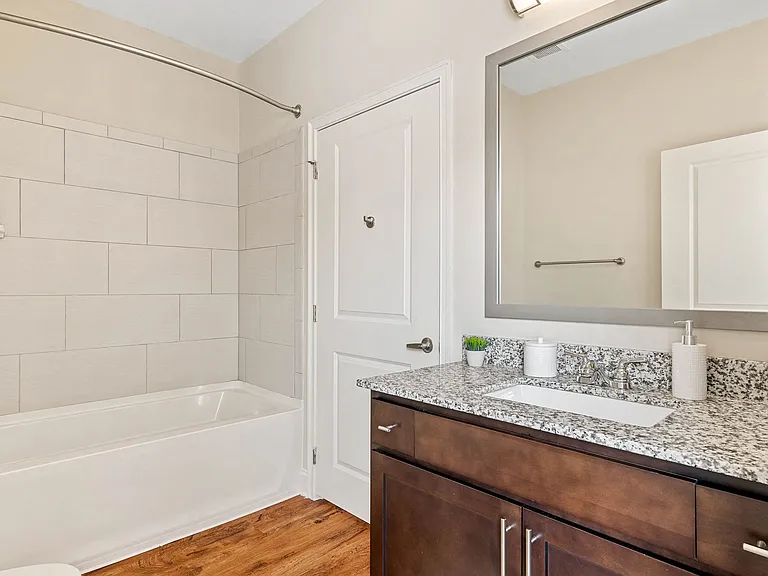 Spacious Bathroom at The Village Lofts in Greensboro, NC