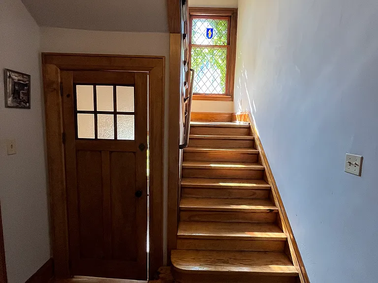 Grand staircase to second level