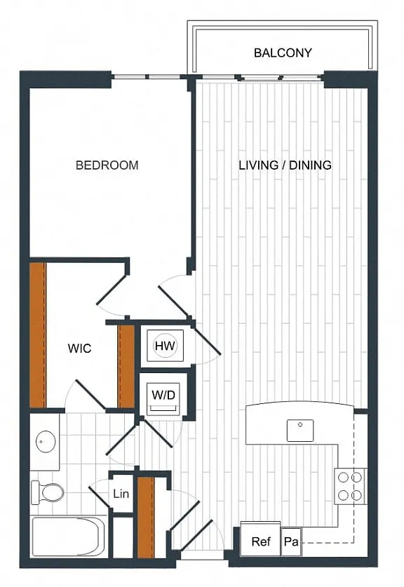 Floor plan 1R