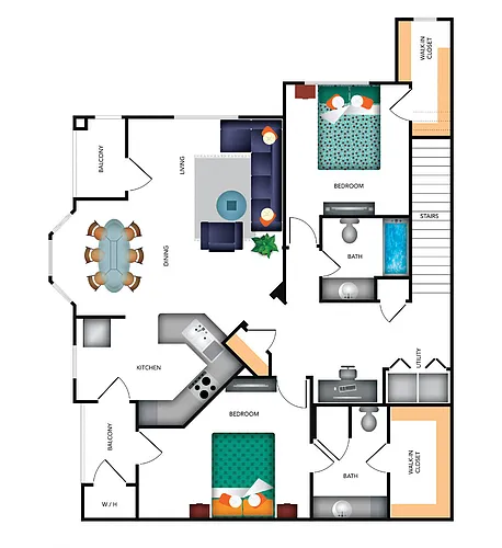 Floor plan Bella Vista Upper