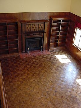 LIVING ROOM WITH GAS LOG F/P