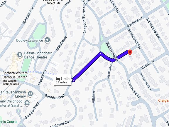 Distance House to Campus