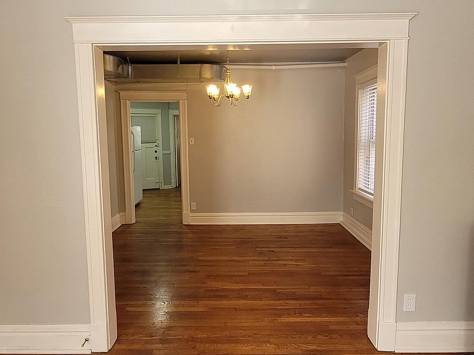 Looking into the dining room from living room
