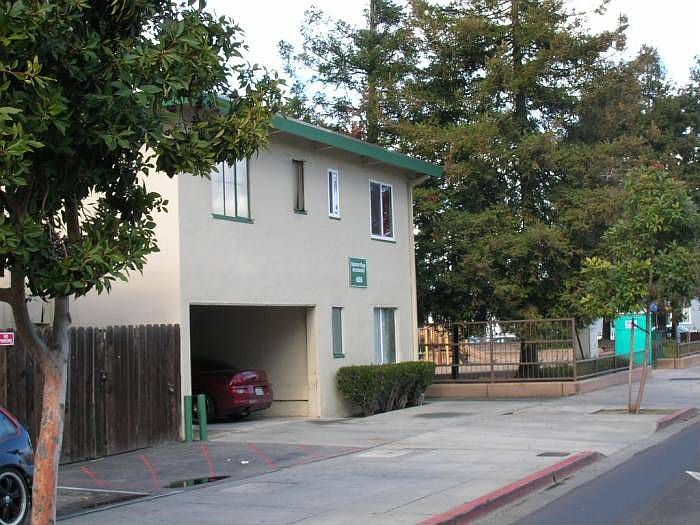 front of the building