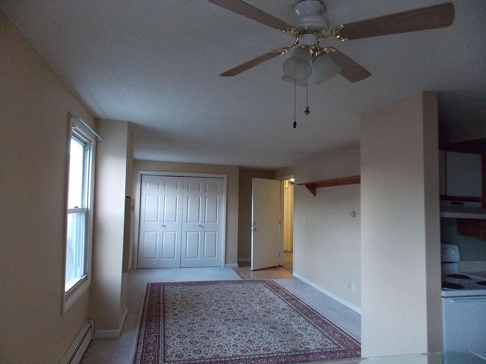 view from kitchen to living area