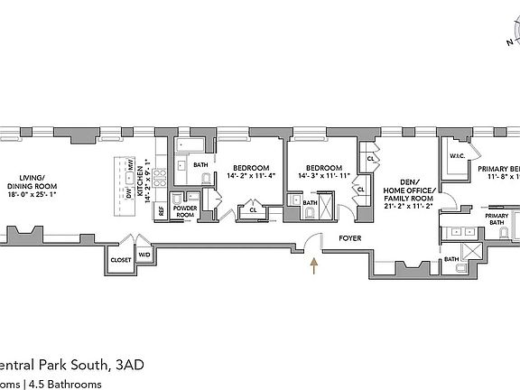 2nd image of 100 Central Park S APT 3A