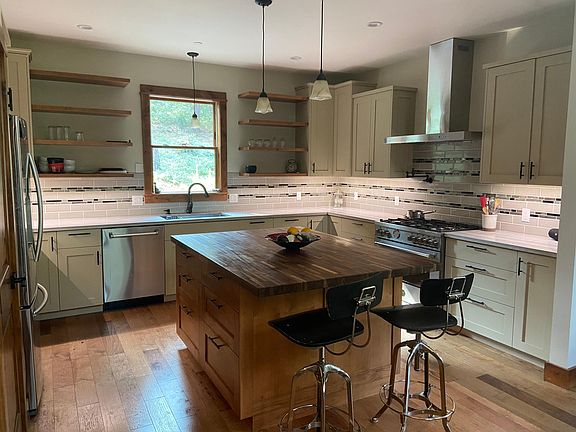 Kitchen with island.