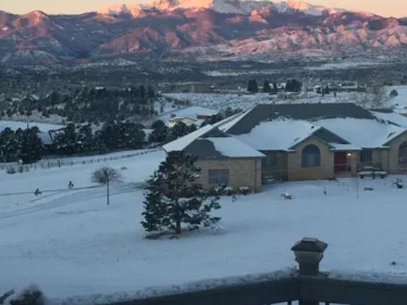 View from the dining room doors