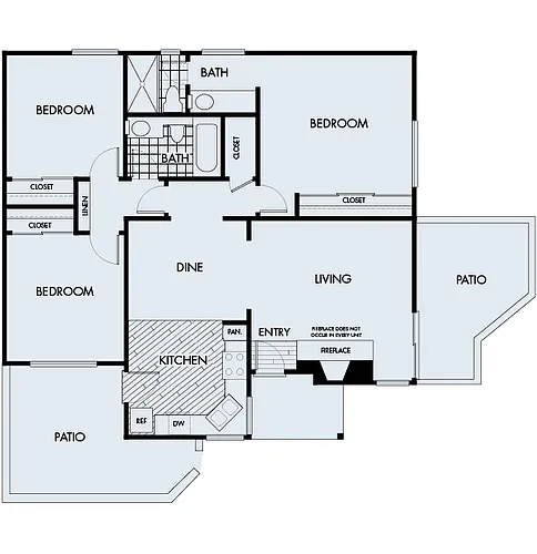 Floor plan Woodbridge Plan 3A