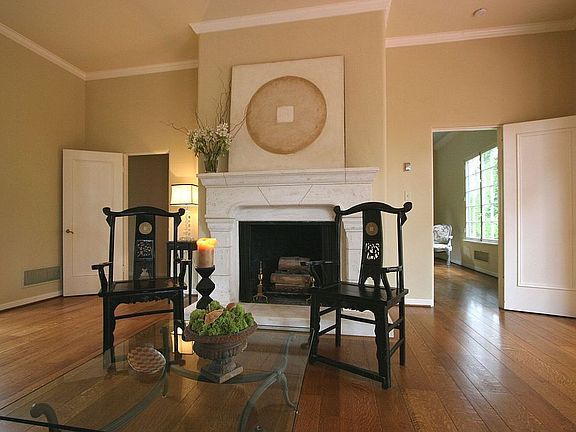 Living room fireplace