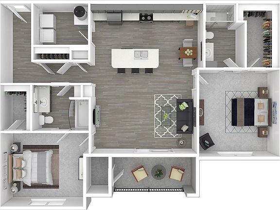 Two Bedrooms | 2 Baths | 1210 sq.ft. Two Bedrooms | 2 Baths | 1210 sq.ft.