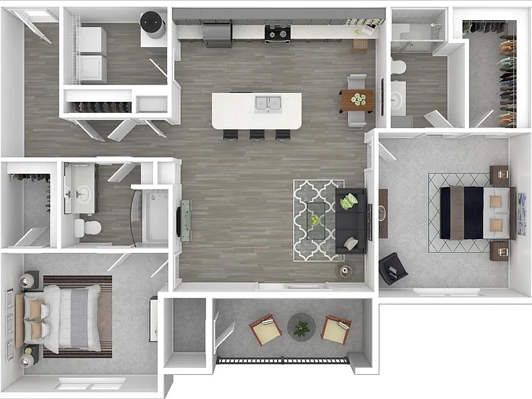 Two Bedrooms | 2 Baths | 1210 sq.ft. Two Bedrooms | 2 Baths | 1210 sq.ft.